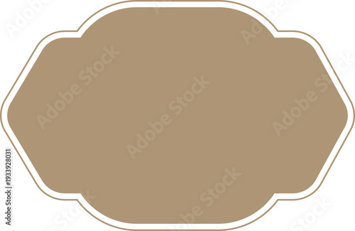 Vintage label retro frame certificate, badge. Elegant banner stamp.