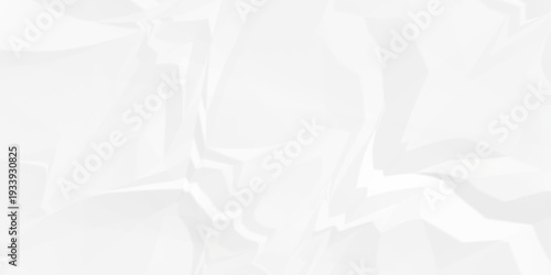 Crumple crushed white paper obsolete rumple craft design. wrinkle ripped creased crumple aged closeup recycled document grunge paper background.