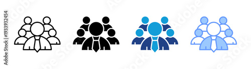 Workgroup icon set multiple style collection