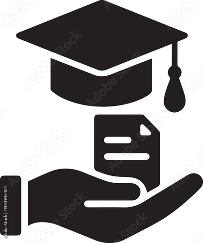 Graduation Cap and Certificate in Hand