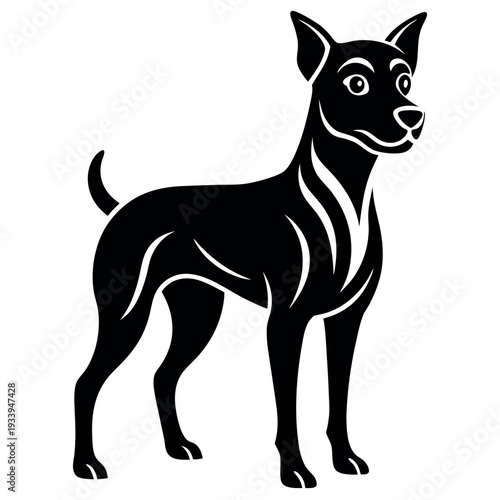  T-shirt design dog vector 