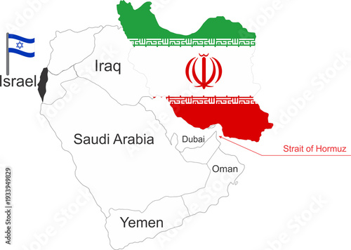 Strait of Hormuz map location