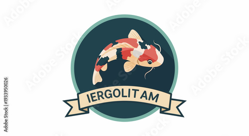 Koi Fish Emblem with Banner - IERGOLIT AM