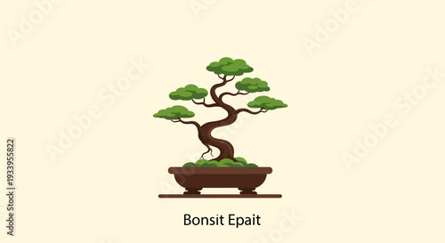Bonsai Tree in Pot, Miniature Tree Art