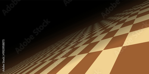 Wooden chessboard, 8x8 game board, for playing chess, checkers, or other strategic board games. Standard form, checkerboard pattern, consisting of 64 square shaped fields arranged in rows and columns.