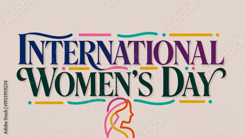 International Women’s Day Greeting Design with Stylish Woman Illustration