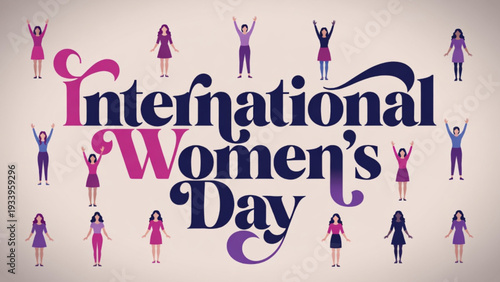 International Women’s Day Greeting Design with Stylish Woman Illustration