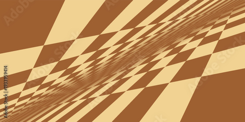 Wooden chessboard, 8x8 game board, for playing chess, checkers, or other strategic board games. Standard form, checkerboard pattern, consisting of 64 square shaped fields arranged in rows and columns.