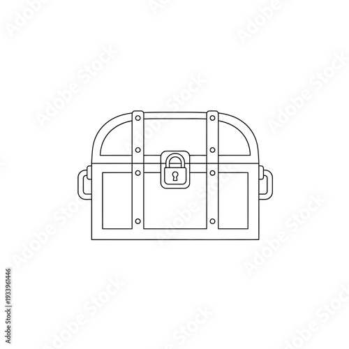 Vector illustration of a digital camera icon and a travel luggage suitcase case symbol for business trip web design