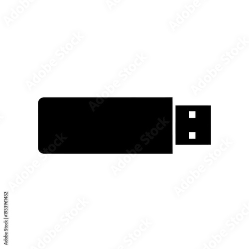 A 3d vector illustration of a blank usb flash drive and memory card element on a white business web banner template with a rectangular shadow design