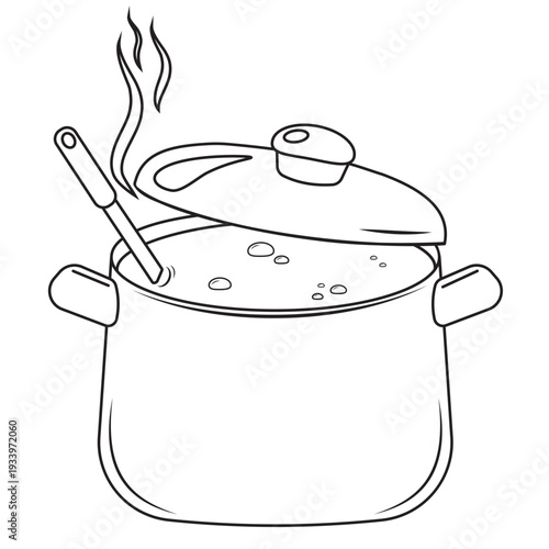 cook pot icon sign vector