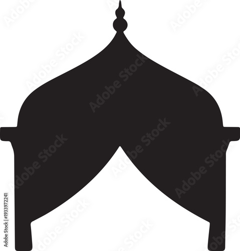 Tent shelter structure Islamic dome shape decorative canopy awning outdoor event covering