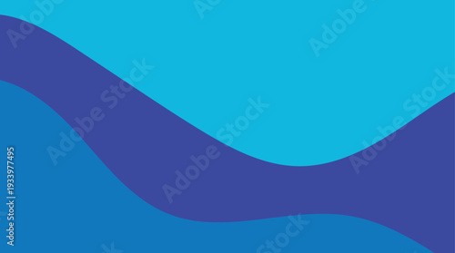 Abstract blue wave background featuring flowing water curves and artistic motion lines in a modern vector illustration pattern perfect for a sleek backdrop