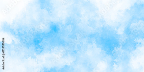 Abstract grunge sky blue soft painted watercolor paint splash. inspiring views of fluffy clouds blue sky background. cloudy blue sky various natural clouds and smoke. morning cloud in the sky.