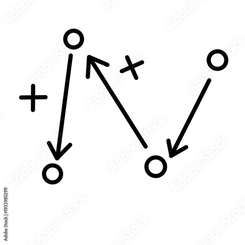 Soccer tactic icon 