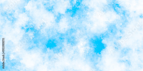 Abstract grunge sky blue soft painted watercolor paint splash. inspiring views of fluffy clouds blue sky background. cloudy blue sky various natural clouds and smoke. morning cloud in the sky.