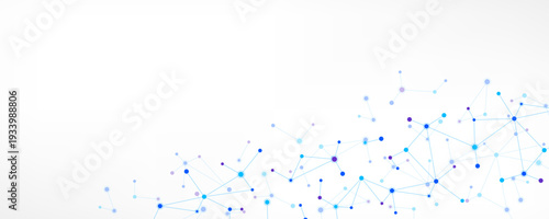 Molecular structure and genetic engineering, molecules DNA, neural network, scientific research. Abstract background for innovation technology, science, healthcare, and medicine