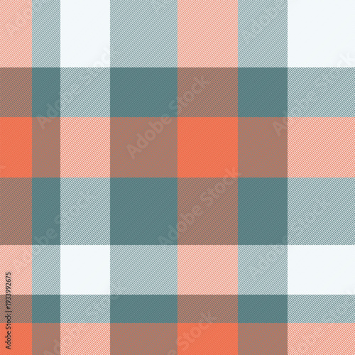 Podium fabric tartan background, quiet seamless plaid check. Invitation textile texture vector pattern in white and red colors.