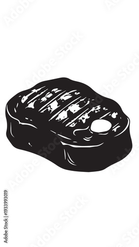 Juicy grilled steak cut with rich marbling and seared crust and aroma.