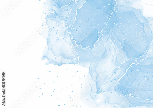 Abstract hand painted alcohol ink background