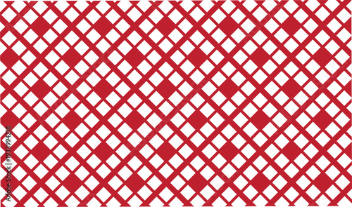 Seamless vector background wallpaper with geometric rhombus pattern perfect for contemporary digital designs textiles and web backdrops red and grey illustration