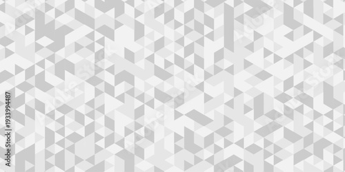 Abstract low polygon paper cubic white, gray wallpaper. vector transparent poly triangle texture. geometric pattern triangular wall tile metal cube background.