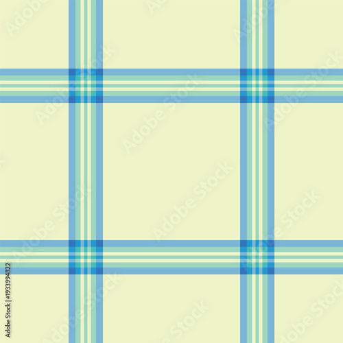 Oilcloth vector pattern tartan, shabby background check texture. Beautiful plaid textile seamless fabric in light and cyan colors.