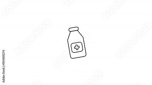 Medicine bottle icon