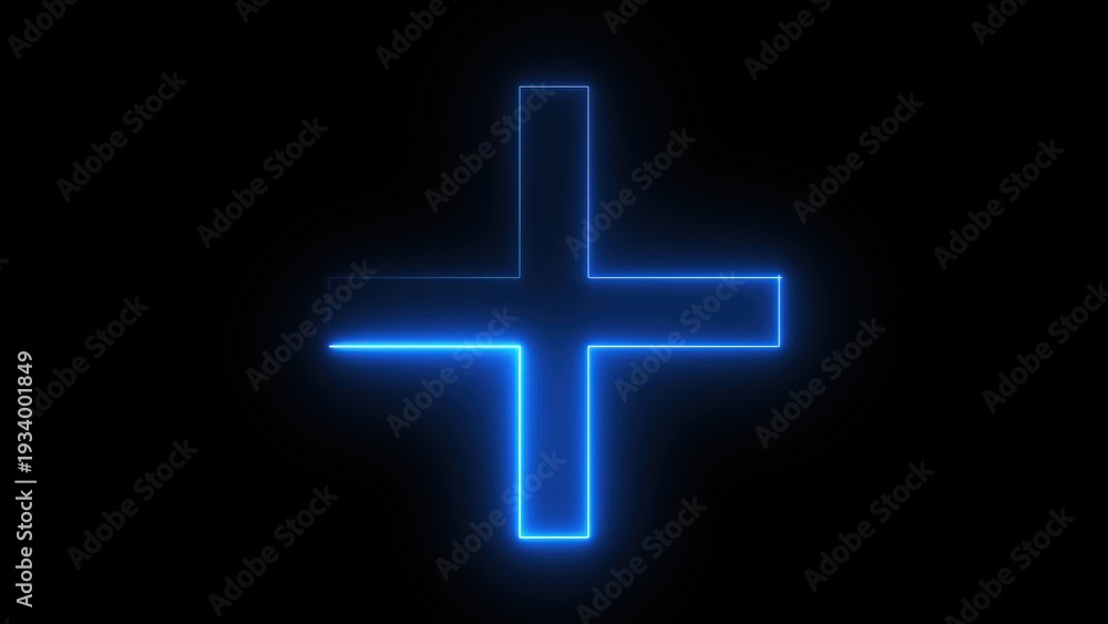 Obraz premium Plus neon sign