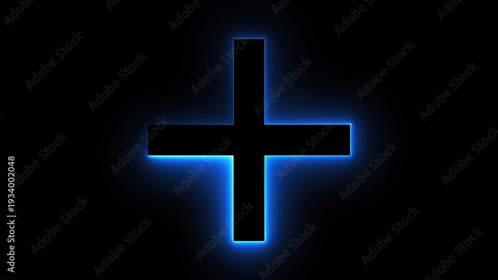 Fototapeta premium Plus neon sign