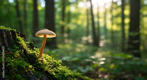 Forest Fungi: Sunlight & Moss