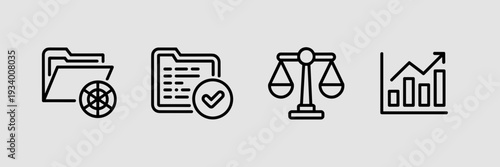 Grounded machine learning icon sheet – Ideal for AI research papers, model accuracy reports, or data science branding.