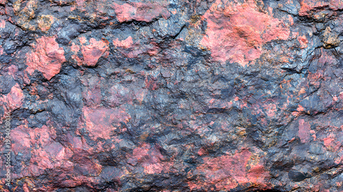 Raw molybdenum ore crystals on black shale with metallic reflections,showcasing strategic mineral resources and clean energy materials for industrial use.