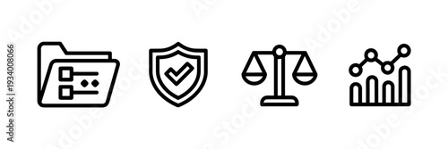 Minimalist ML model accuracy icons – Great for technical UI kits, data scientist portfolios, or artificial intelligence education.