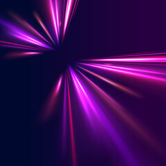 Fiery neon streaks flash across night cityscape. Motion blur, curved lines, and glowing arcs convey velocity and urban power. Futuristic PNG background isolated cleanly.