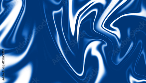 Abstract Blue and White Liquid Marble Texture Background