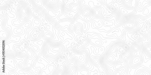 Minimal topography map area vector topo paper lines. Topographic contour lines grid map pattern design. Geographic mountain relief. Contour maps. Topo contour paper map design.
