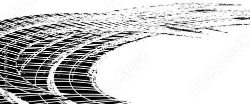 Tire mark. Car and motorcycle tire track vector set. Truck tread mark on the road concept. Vector tire mark from different tread type of car and moto wheel