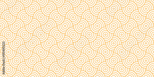 Seamless brown pattern circles line fabric curl transparent design. minimal overlapping pattern with waves pattern with waves white geometric retro background.