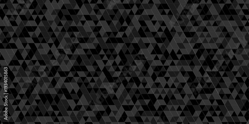 Minimal abstract paper low polygon paper cubic black, gray triangle design. vector transparent polygon reangle square pattern. geometric wall tile metal cube triangle background.