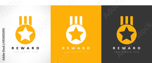 award medal logo vector design