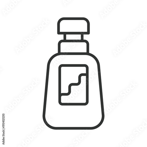 Liquid soap dispenser icon in line design. soap hygiene wash clean sanitation hand care on white background vector. Liquid soap editable stroke icon