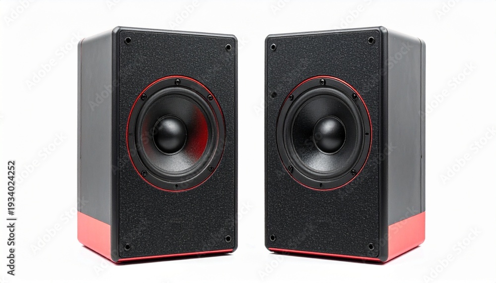 Obraz premium audio speaker isolated on white background