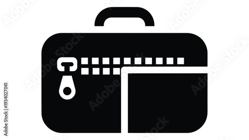 Quilt Storage Bag bedding organizer fabric container household storage zipper bag closet organizer home accessory icon vector black silhouette design