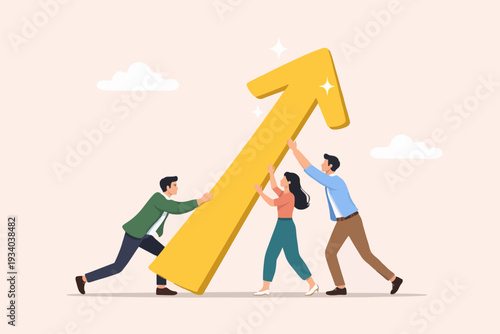 Teamwork and Growth Concept