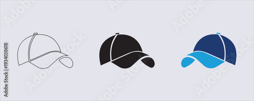 Cap vector icon often used for sports