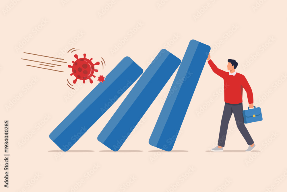 Obraz premium Business Impact and Risk Control