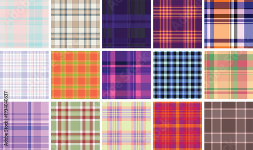 Festive plaid bundle created for seasonal projects. The pack supports DIY gifts, invites, table settings, and decorative items. Vector clarity keeps details sharp.