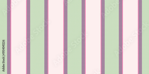 Rath textile pattern vertical, perfect fabric texture stripe. Bibre seamless vector lines background in white and green colors.