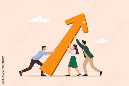 Teamwork and Growth Concept